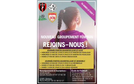Nouveau Groupement Féminin, pour continuer et développer l'aventure 100% féminines